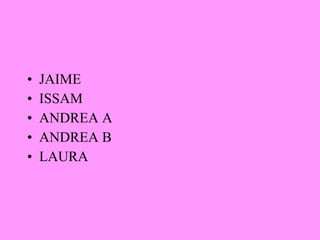 JAIME ISSAM ANDREA A ANDREA B LAURA 