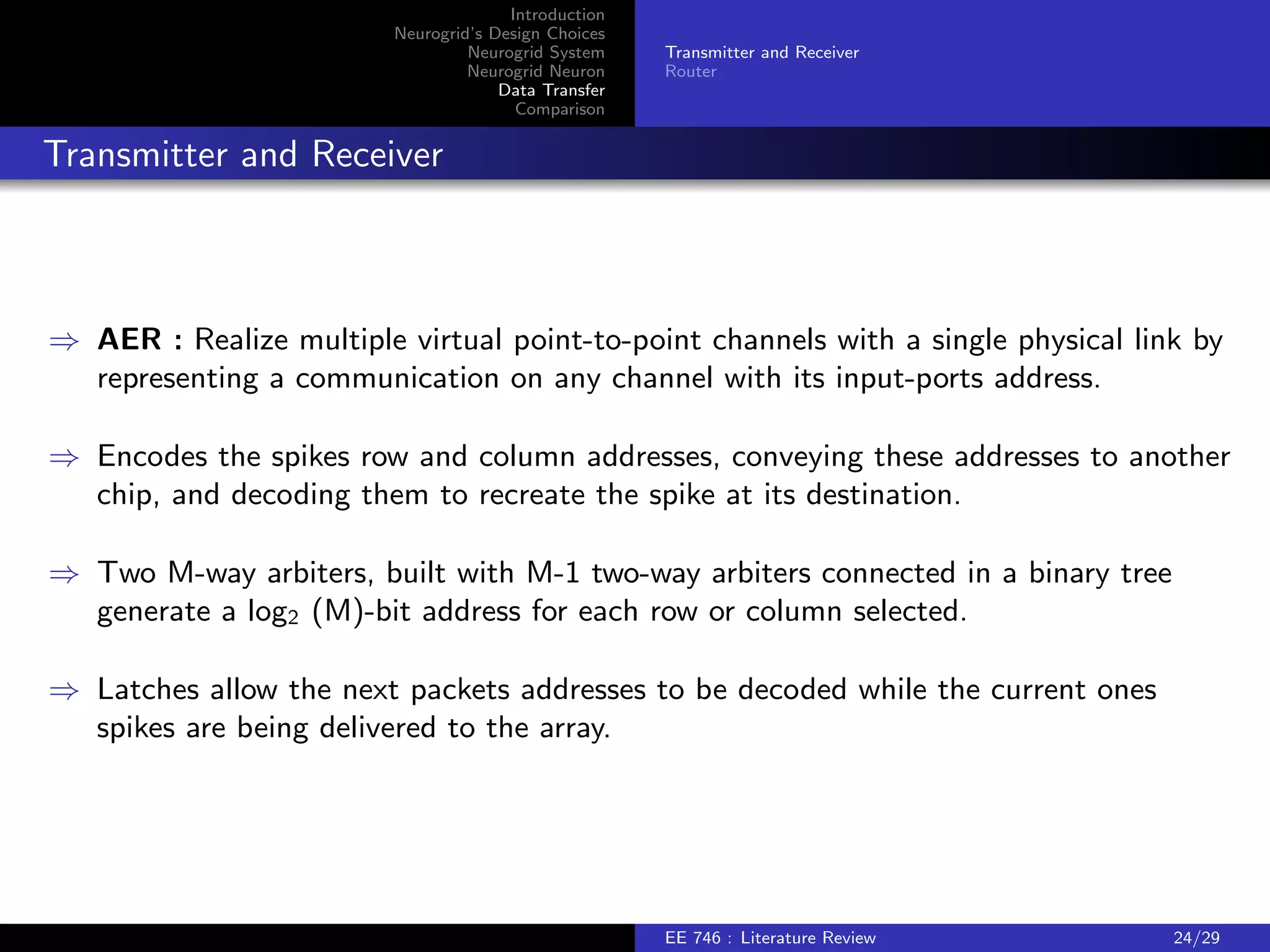 - model a channels opening and closing rates 
EE 746 : Literature Review 18/29 
 
