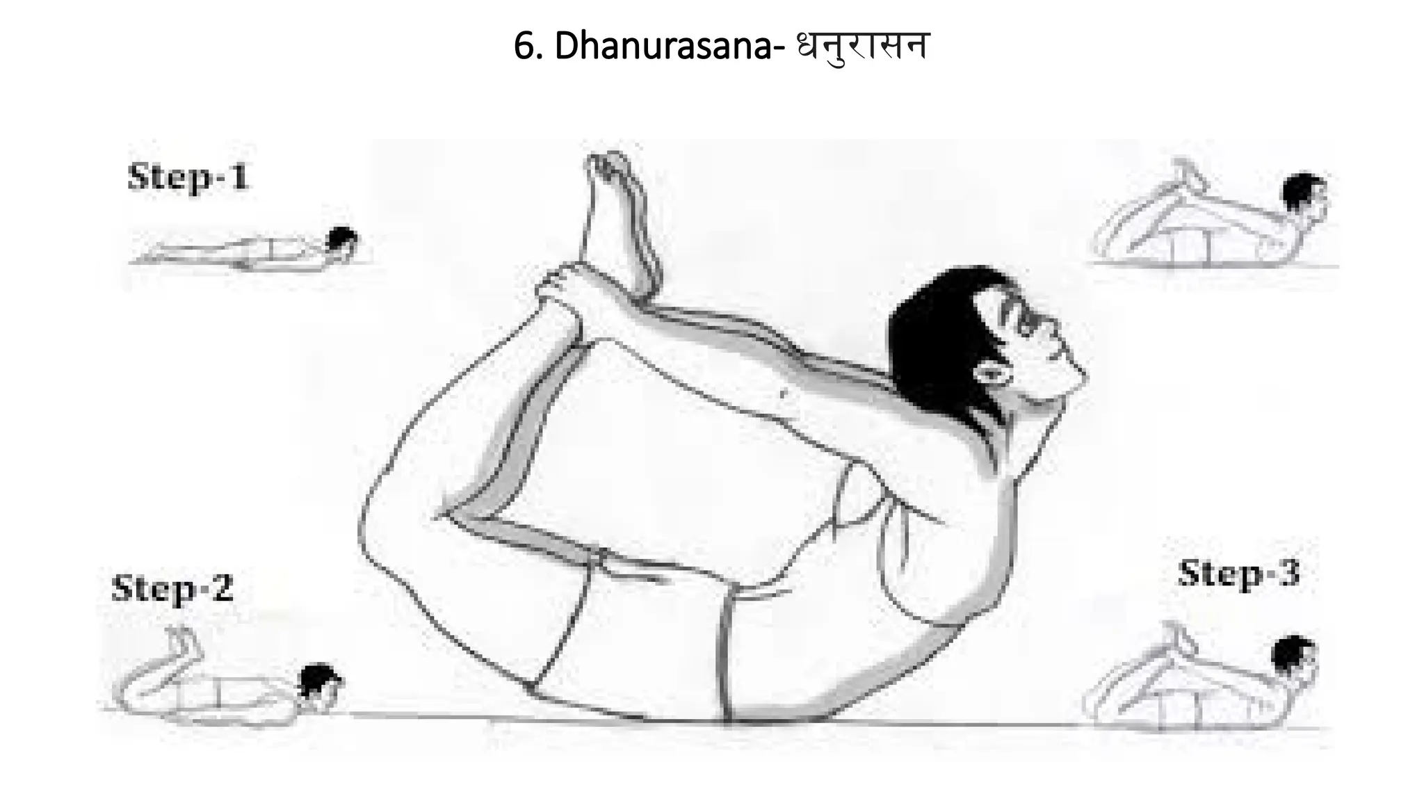6. Dhanurasana- धनुरासन
 