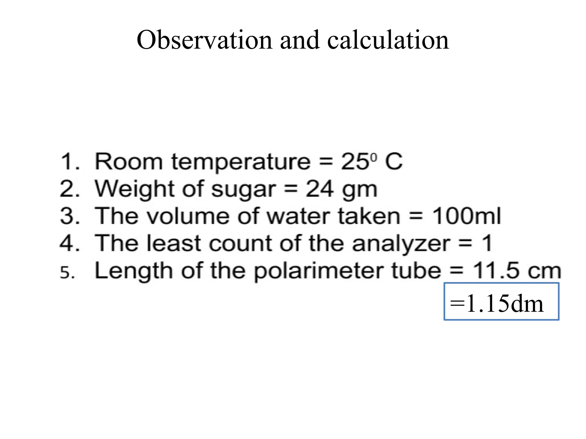 Specific rotation of sugar cane solution | PPTX