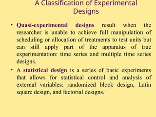 Experimental Research Design topic for students | PPT