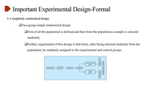 This presentation explains about experimental design-formal methods | PDF