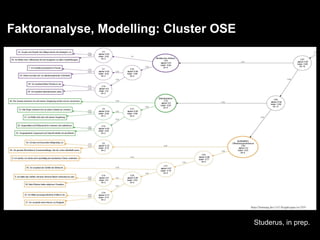 Faktoranalyse, Modelling: Cluster OSE Studerus, in prep. 