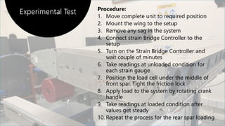 Experimental and numerical stress analysis of a rectangular wing ...