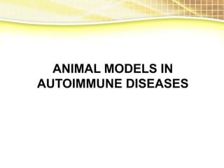 Experimental Animals as a Model of Human Disease.ppt