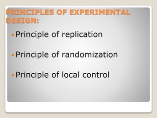 Experimental design | PPTX