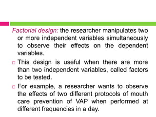 Experimental research design | PPTX