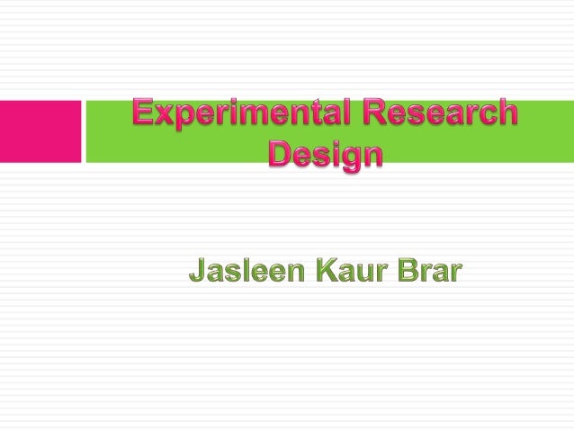 Characteristics of experimental research design pdf picture