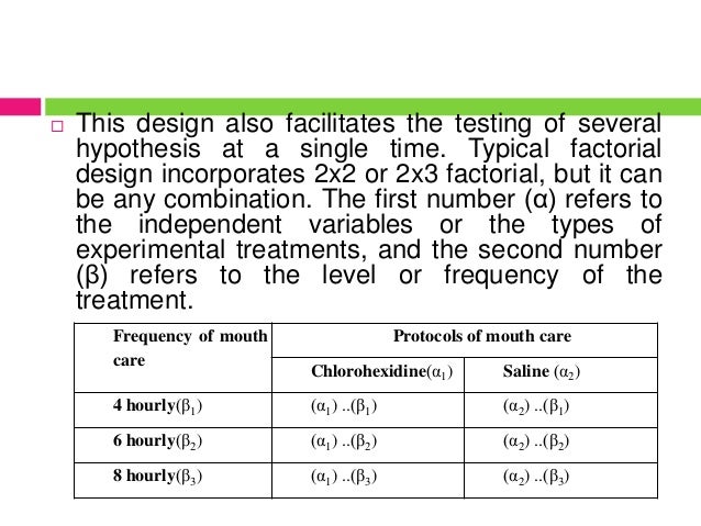 Experimental Research Design