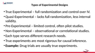 Example Of Experimental Design In Research Experimental Design.pptx