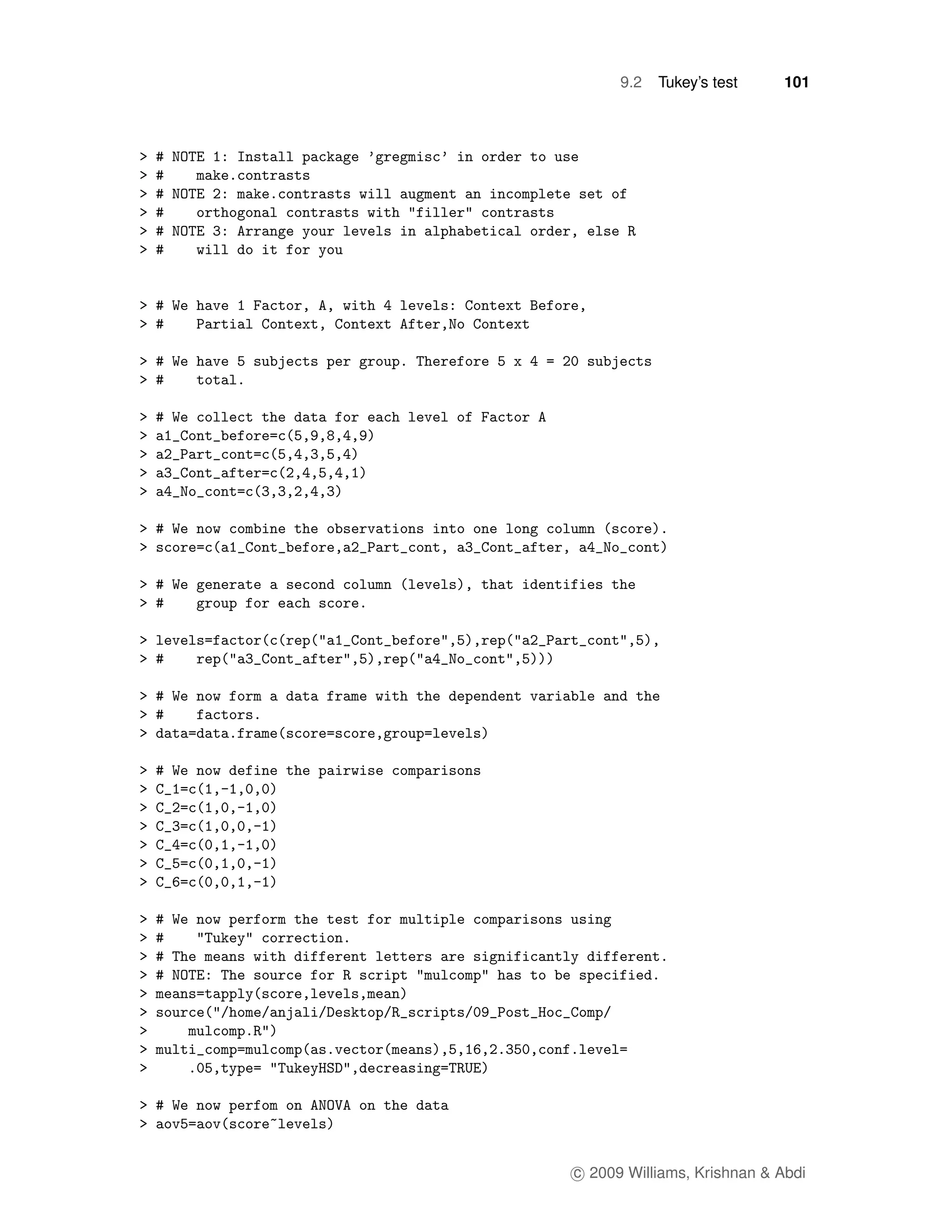 9.2   Tukey’s test     101




c 2009 Williams, Krishnan & Abdi
 