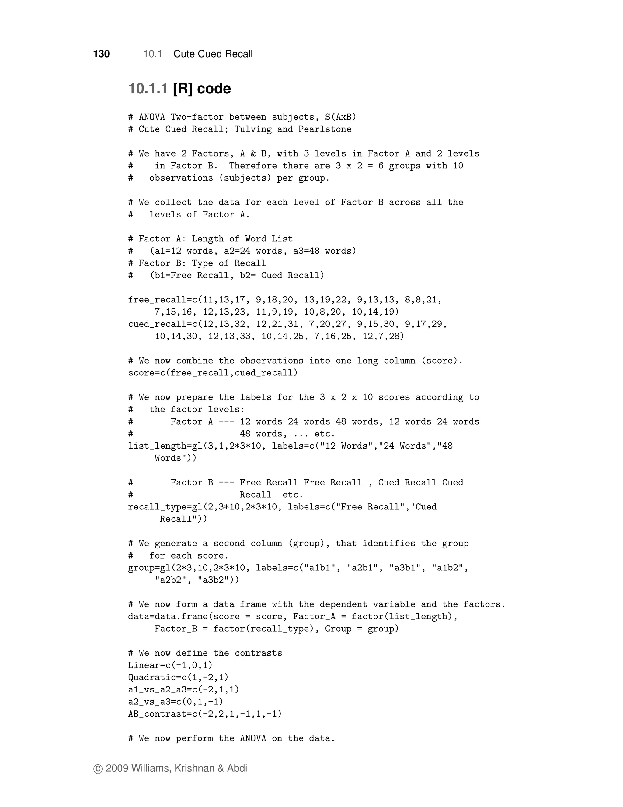 130       10.1   Cute Cued Recall


      10.1.1 [R] code




c 2009 Williams, Krishnan & Abdi
 