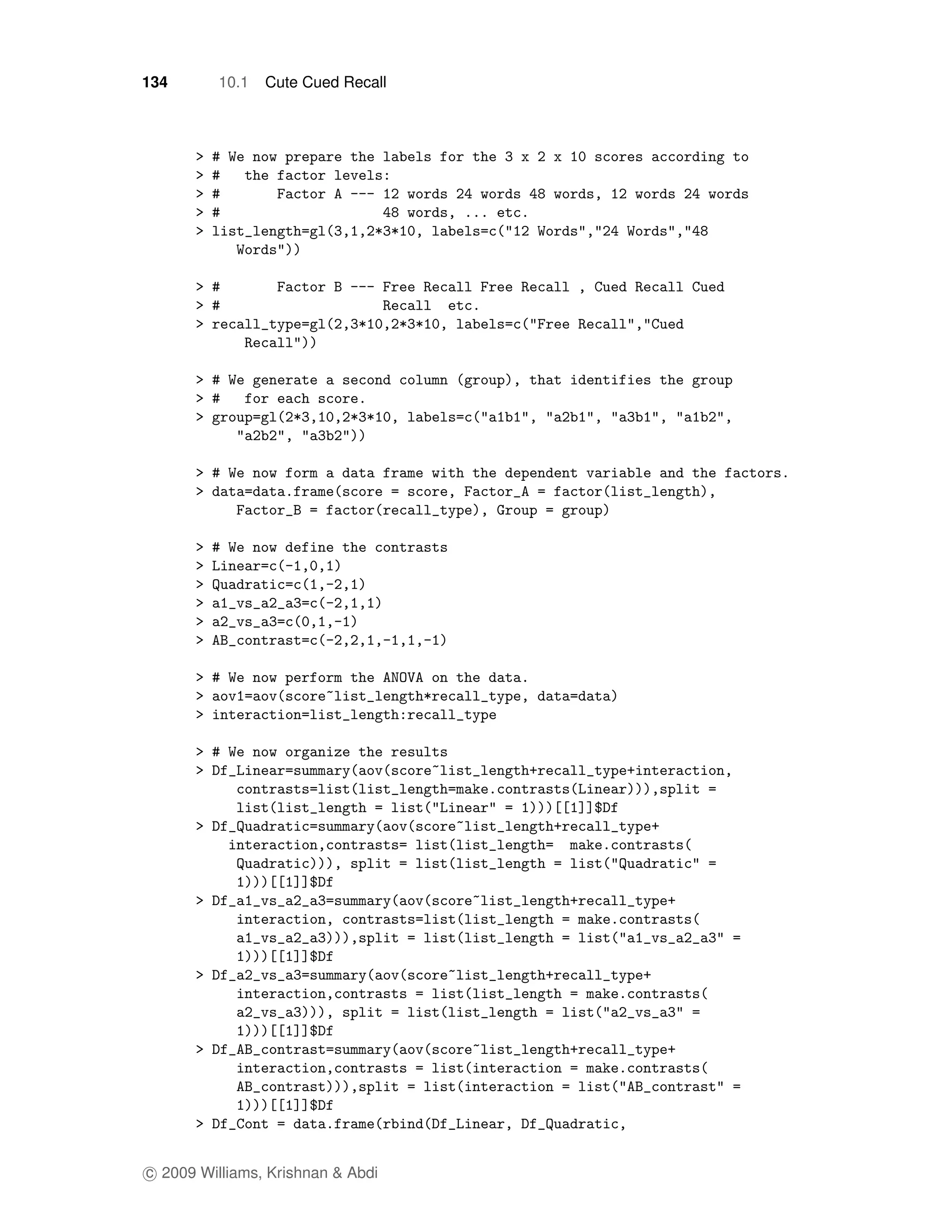 134       10.1   Cute Cued Recall




c 2009 Williams, Krishnan & Abdi
 