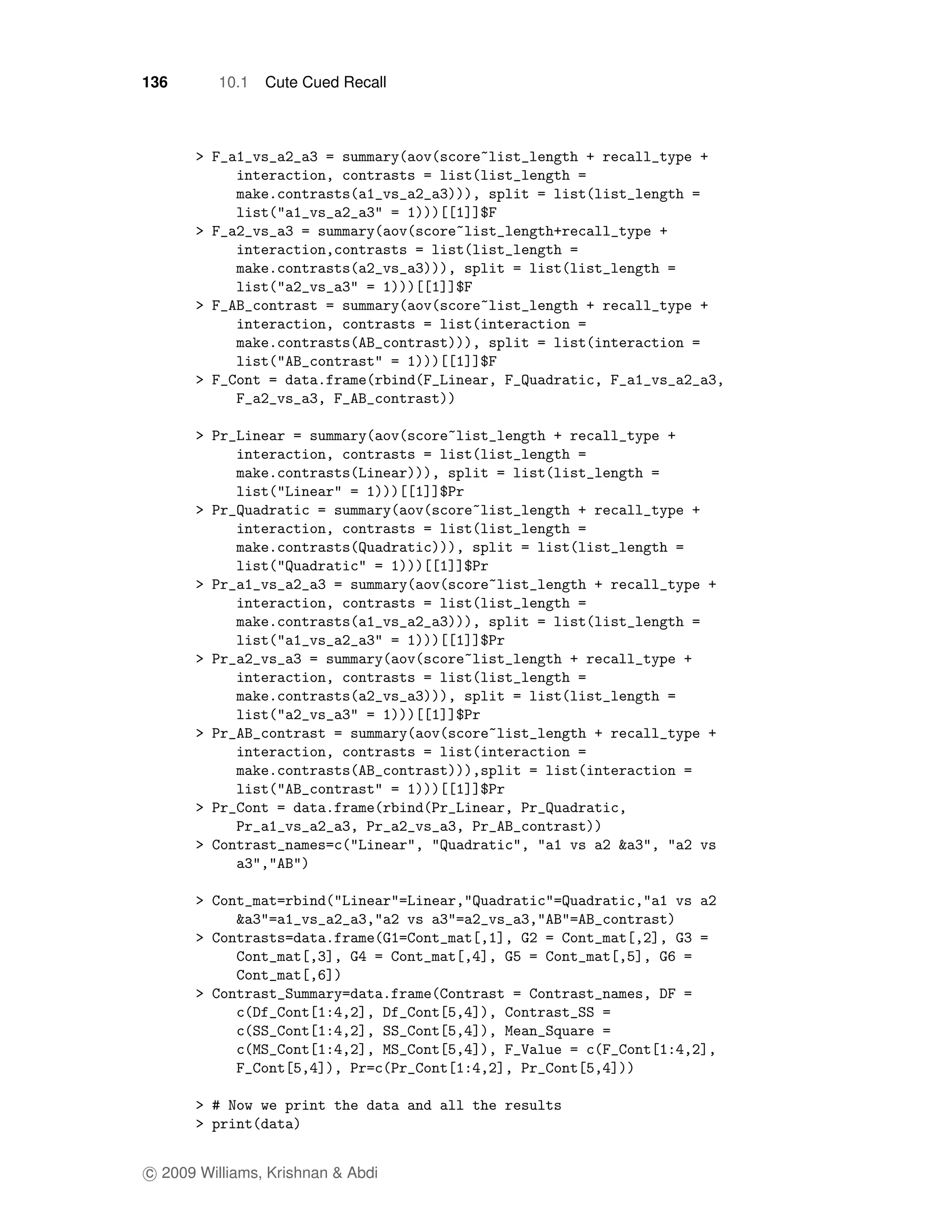 136       10.1   Cute Cued Recall




c 2009 Williams, Krishnan & Abdi
 