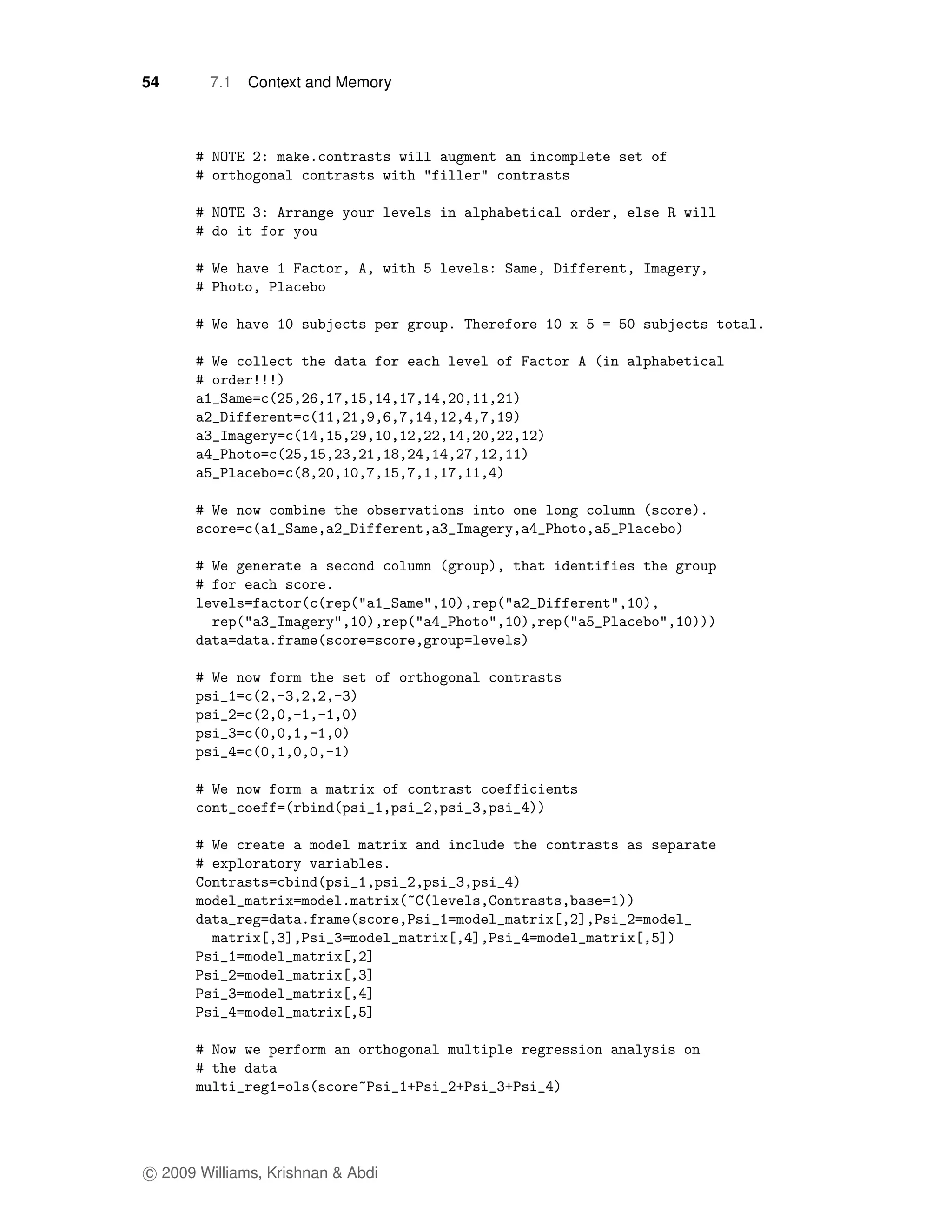 54      7.1   Context and Memory




c 2009 Williams, Krishnan & Abdi
 
