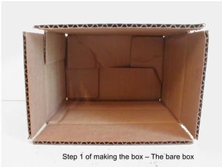 Step 1 of making the box – The bare box
 