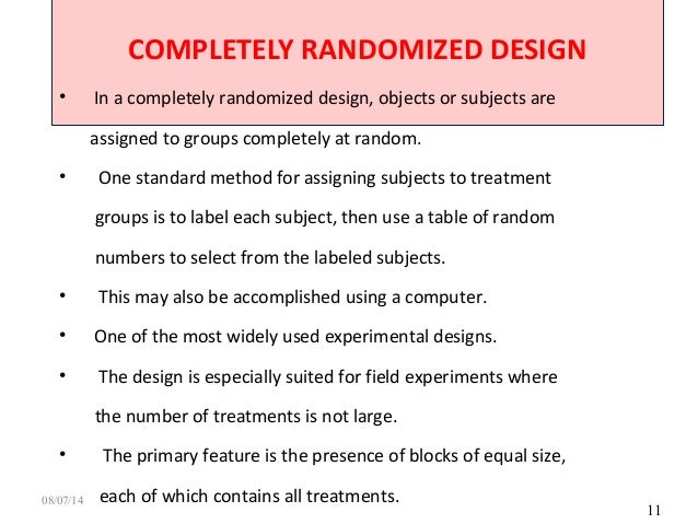 Experimental Designs