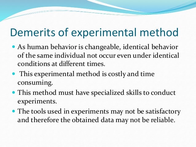experimental method