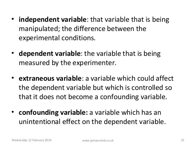 Experimental methods