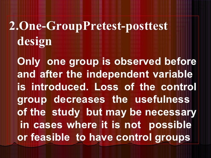 one shot case study experimental design one shot case study experimental design