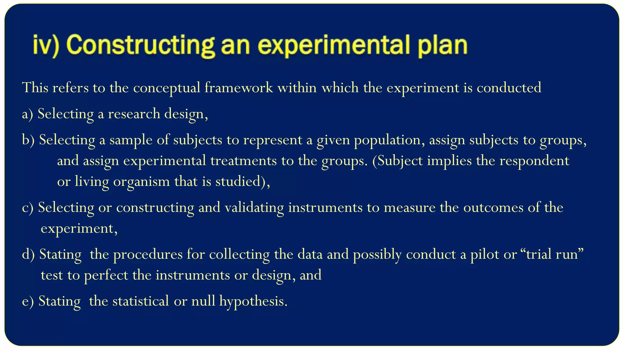 Experimental Research Design - Meaning, Characteristics and Classification