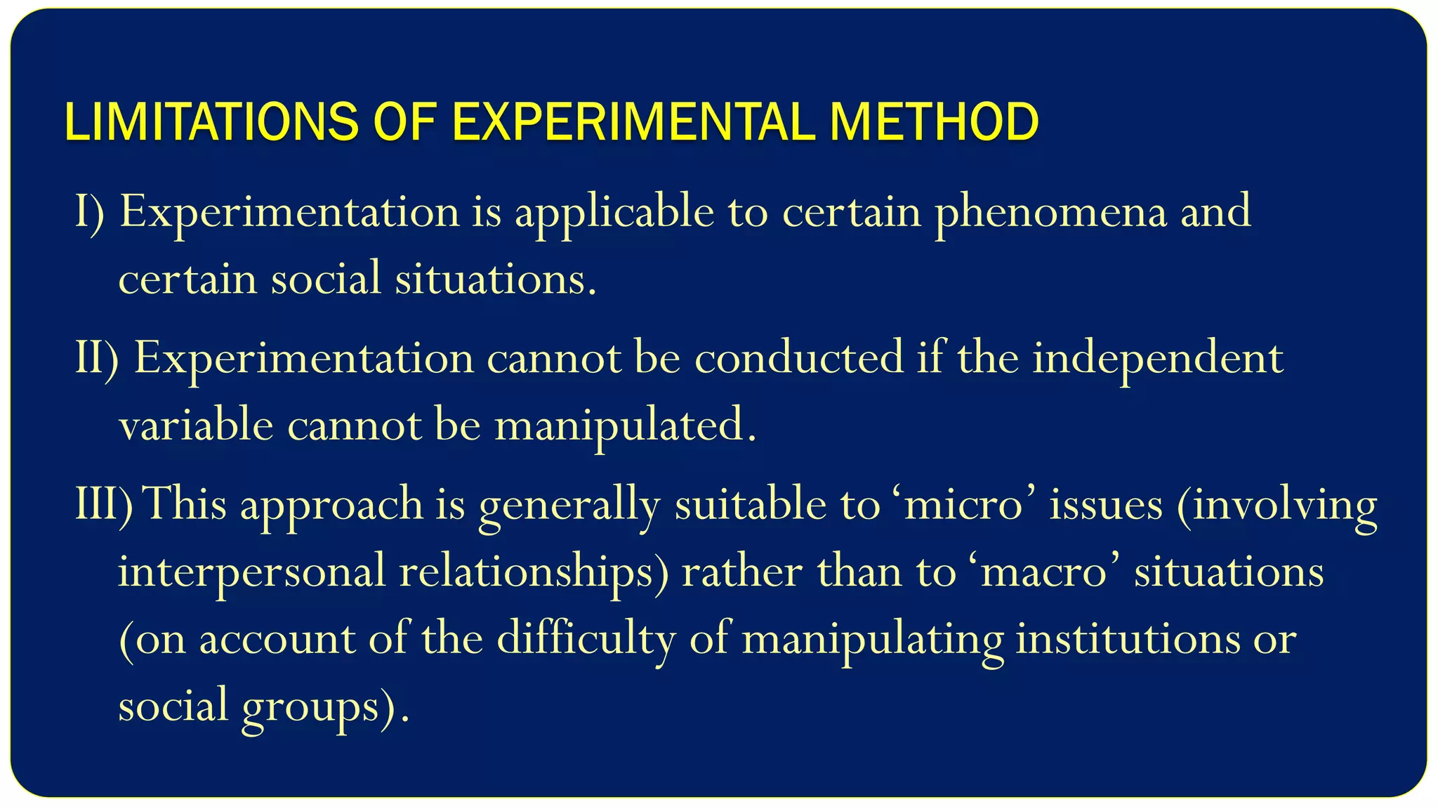 Experimental Research Design - Meaning, Characteristics and Classification