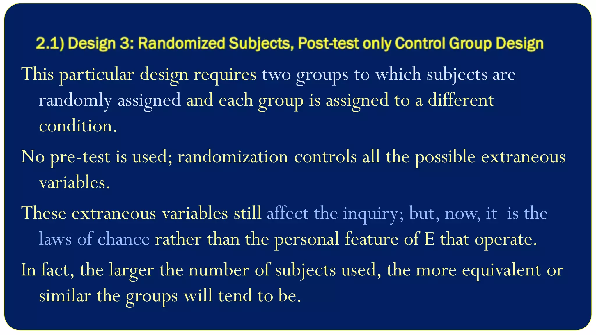 Experimental Research Design - Meaning, Characteristics and Classification