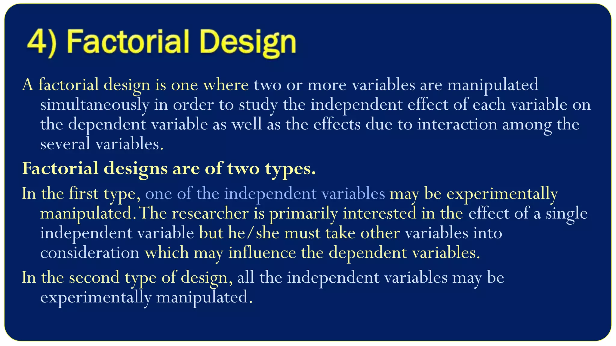 Experimental Research Design - Meaning, Characteristics and Classification