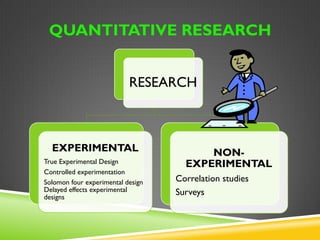 RESEARCH DESIGN 
The research design is a logical model 
that shows the strategies for sample 
selection, development of measurement 
tools, data collection as well as methods 
of data processing and analysis. 
 