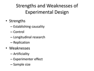 what is Experimental research | PPTX