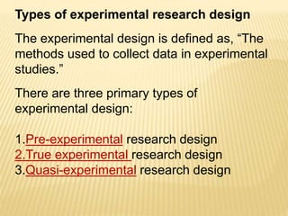 Experimental Research