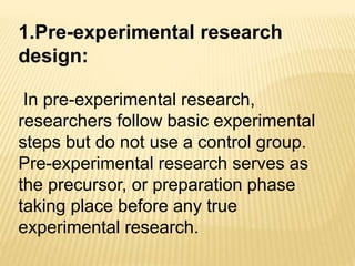 Experimental Research