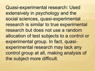 Experimental Research