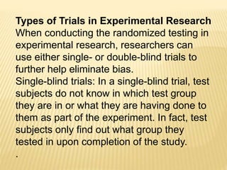 Experimental Research