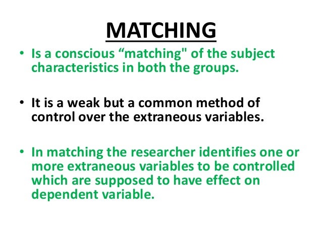 Experimental Research Design