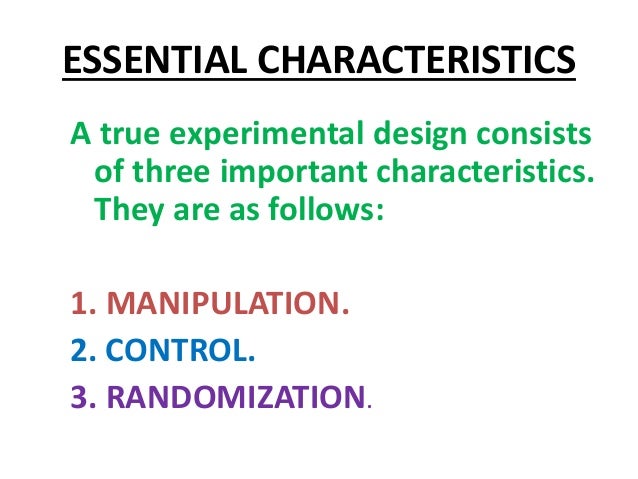 Experimental Research Design