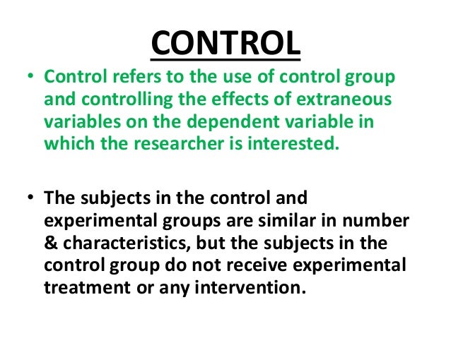 Experimental Research Design