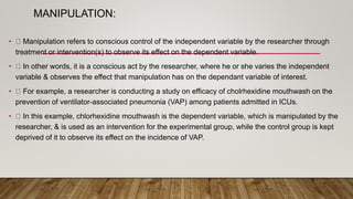 Experimental research design | PPTX