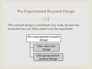 Experimental research design | PPTX