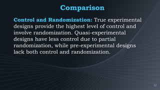Experimental Research Designs | PPTX
