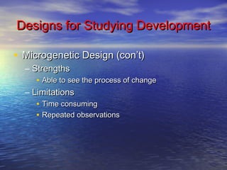 Microgenetic Approach Research Methods in Psychology | PPT