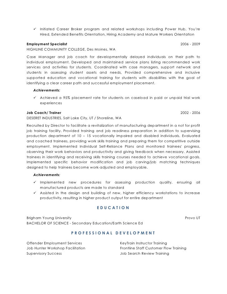 Worksource resume examples