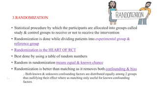 Randomizer And Non Randomised Study Experimental Study ANIMAL AND HUMAN EXPERIMENTS RCT AND NON RCT | PPTX