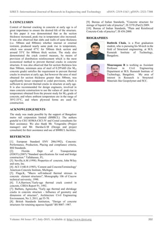 Experimental study of temperature rise and early age thermal crack ...