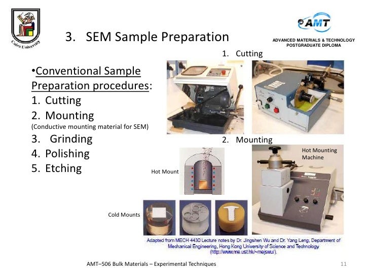 Experimental techniques sem