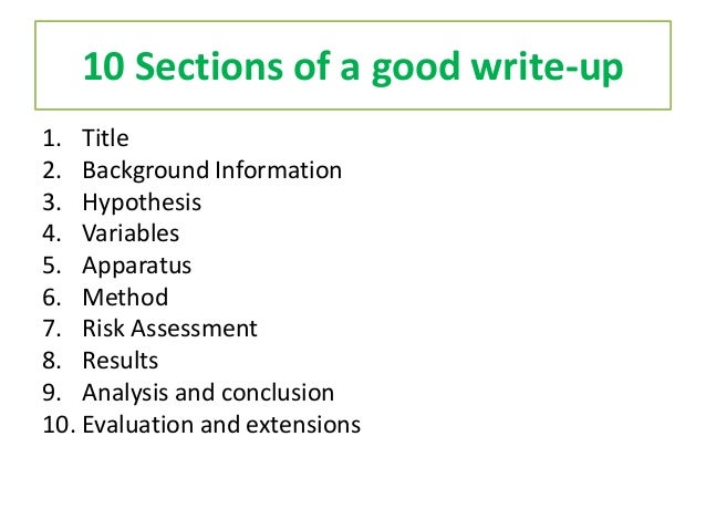 How to write an evaluation for biology