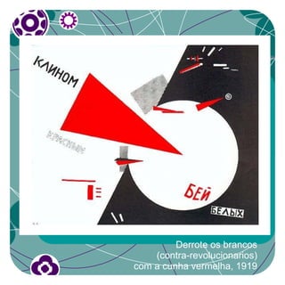 Derrote os brancos
    (contra-revolucionarios)
com a cunha vermelha, 1919
 