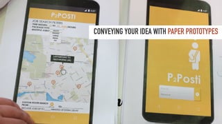 CONVEYING YOUR IDEA WITH PAPER PROTOTYPES
 