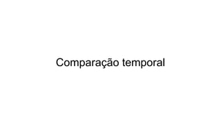 Comparação temporal
 