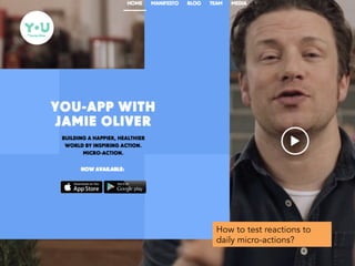 How to test reactions to
daily micro-actions?
 